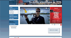 Desktop Screenshot of dicteescientifiqueetsece.etsmtl.ca