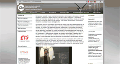 Desktop Screenshot of chairet3e.etsmtl.ca