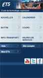 Mobile Screenshot of etsmtl.net
