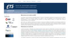 Desktop Screenshot of lincs.etsmtl.ca