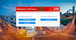 Desktop Screenshot of admission.etsmtl.ca